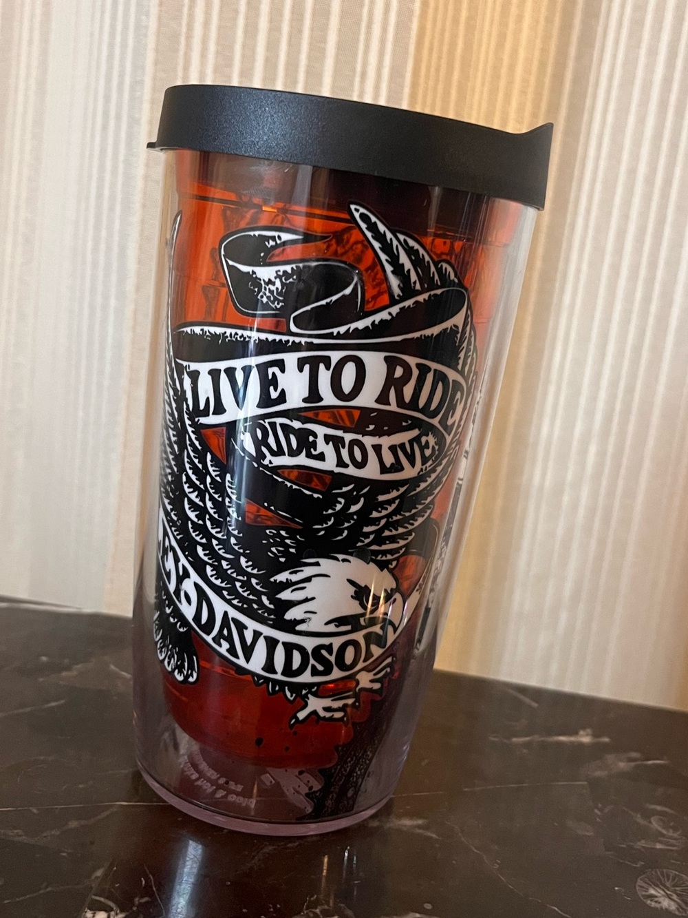 Harley-Davidson Live to Ride Ride to Live Tervis Tumbler 16 oz Made In USA
